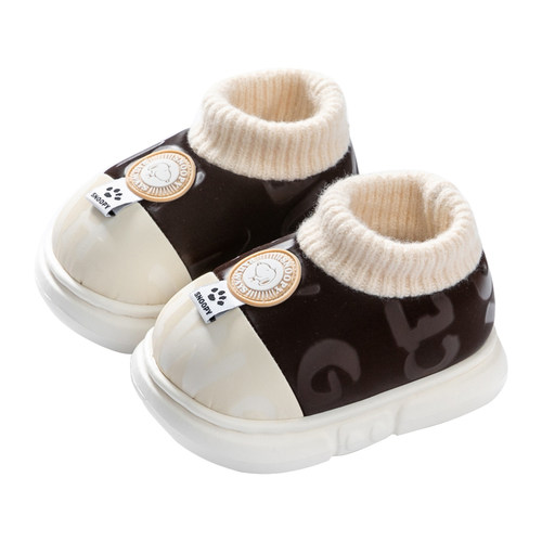 儿童棉拖鞋包跟冬季男童室内居家鞋男孩防滑小孩保暖女童宝宝棉鞋