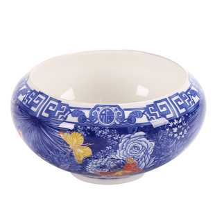 青花茶洗小号陶瓷抹茶碗杯洗中式复古家用茶渣缸建水功夫茶具配件