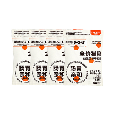 优朗新希鲜肉猫粮试吃400g 【券后价】6.9元