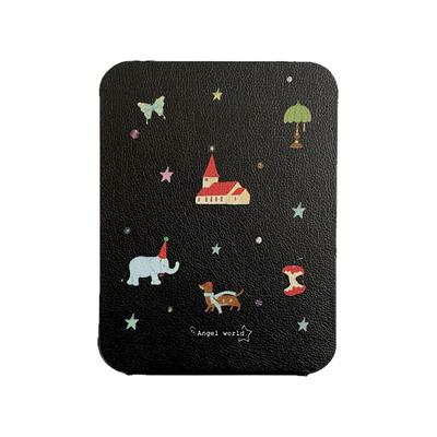 复古牛仔城堡折叠化妆镜