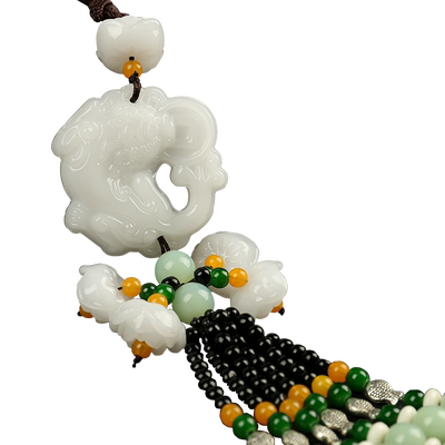 玉石款招财貔貅保平安汽车挂件