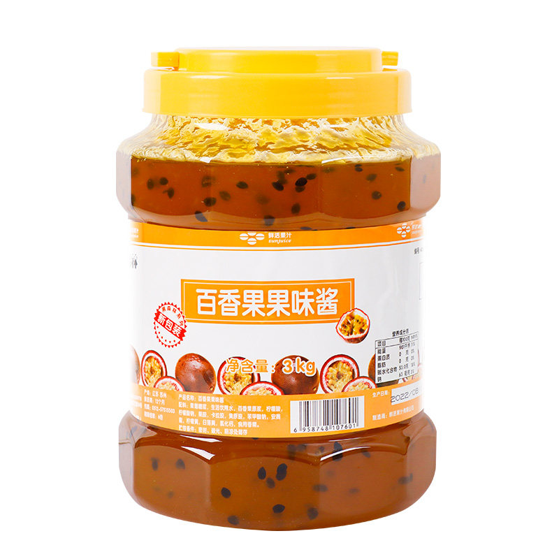 鲜活奶茶原料冰粥商用百香果酱
