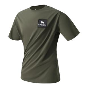 [山系露营]骆驼户外速干棉T恤男女夏季快干运动上衣圆领宽松短袖
