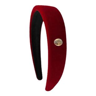 红色宽边小金标发箍女款2025年新款本命年安可拉红新年头箍头饰