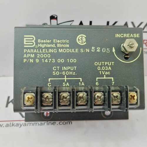 BASLER APM 2000 9 147300 100 PARALLELING MODULE  (FAST SHIP