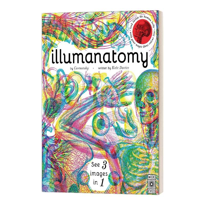 英文原版 Illumanatomy 照亮解剖 用神奇的三色透镜探索人体奥秘 精装 英文版 进口英语原版书籍儿童图书