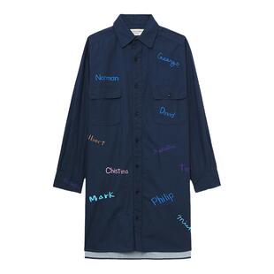 BEAMS BOY女装衬衫式连衣裙2023冬季新款清爽时尚衬衫裙260111XL