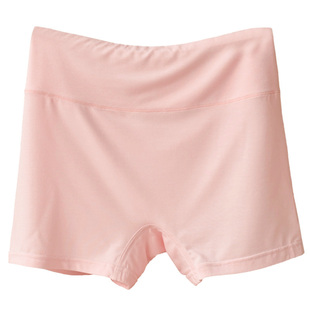 莫代尔平角裤无痕高腰内裤女式安全裤防走光短裤不卷边四角裤夏季