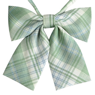 雪松jk绿色领带女学院风衬衫装饰懒人短款免打领结休闲手打领带男