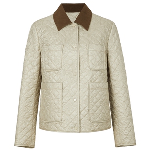 【桑蚕丝填充】NAERSI娜尔思桑巴恩风谷仓夹克丝绵服26春季新款