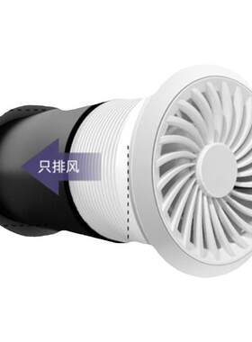 穿墙一体式管道排气扇卫生间音静换气抽风机双向进风排风排烟味