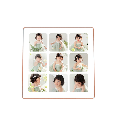 九宫格相框水晶摆台免费照片排版