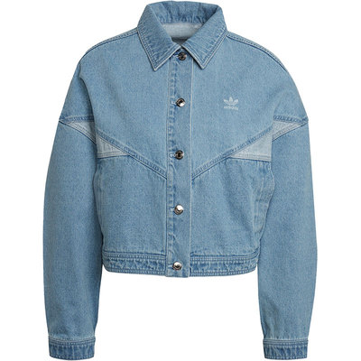 Adidas/阿迪达斯正品当季新款三叶草女子运动牛仔外套 HU1639