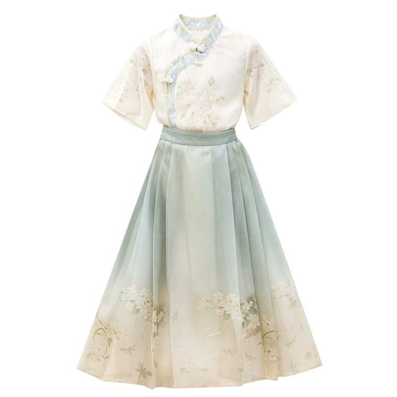 马面裙女童汉服夏季古风中式套装