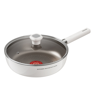 荣事达钛陶瓷无涂层不粘锅平底锅家用牛排电磁炉煤气灶专用深煎锅