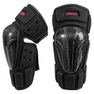 碳纤维摩托车护膝护具男夏季防摔防风护腿骑士骑行护膝护肘全套