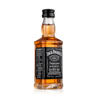 杰克丹尼Jack Daniel`s进口洋酒小瓶威士忌黑标小酒版50ml 玻璃瓶