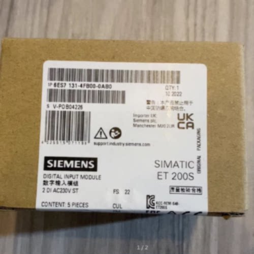 议价西门子 SIMATIC DP 5 个电子模块 15mm 6ES7131-4FB00-0AB0/O