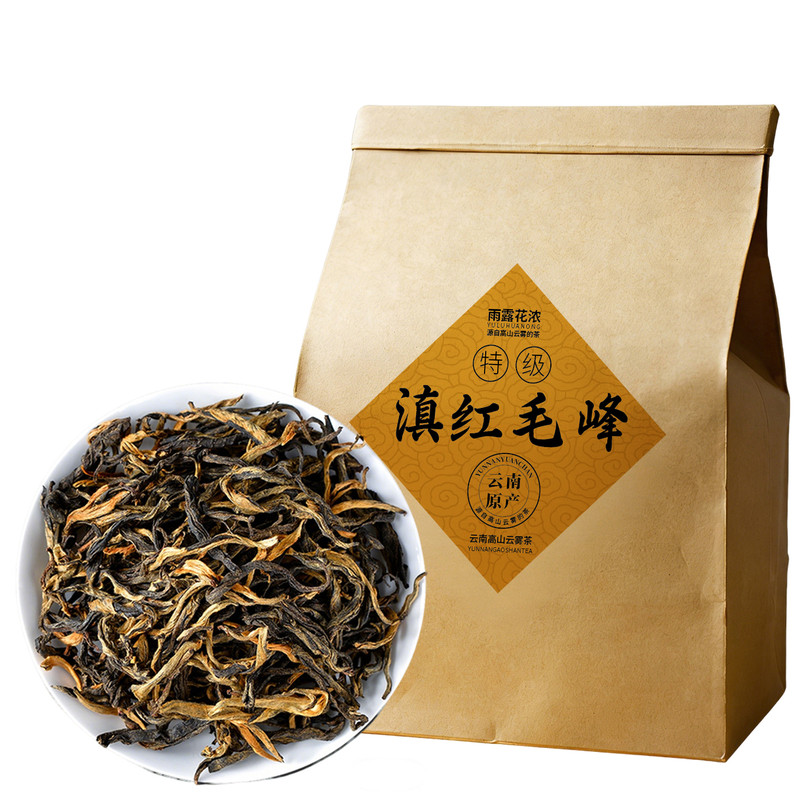 云南滇红茶古树曲峰袋装
