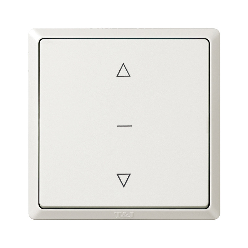 86型一位电动窗帘开关自动复位型