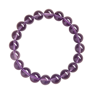 官方旗舰店正品天然乌拉圭紫水晶手串女招财九紫离火紫色水晶手链