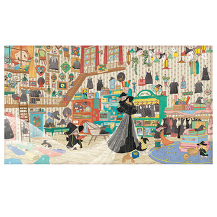 喜方2.0+3.0系列造景贴纸网红午后小镇魔法裁缝铺微缩场景新款diy手工微缩场景贴画解压玩具手帐玩具新年礼物