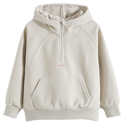 女童卫衣2025秋装新款中大童春秋洋气连帽上衣儿童秋冬装加绒加厚