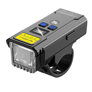 微笑鲨自行车灯喇叭一体强光夜骑前灯防雨充电儿童山地公路照明灯