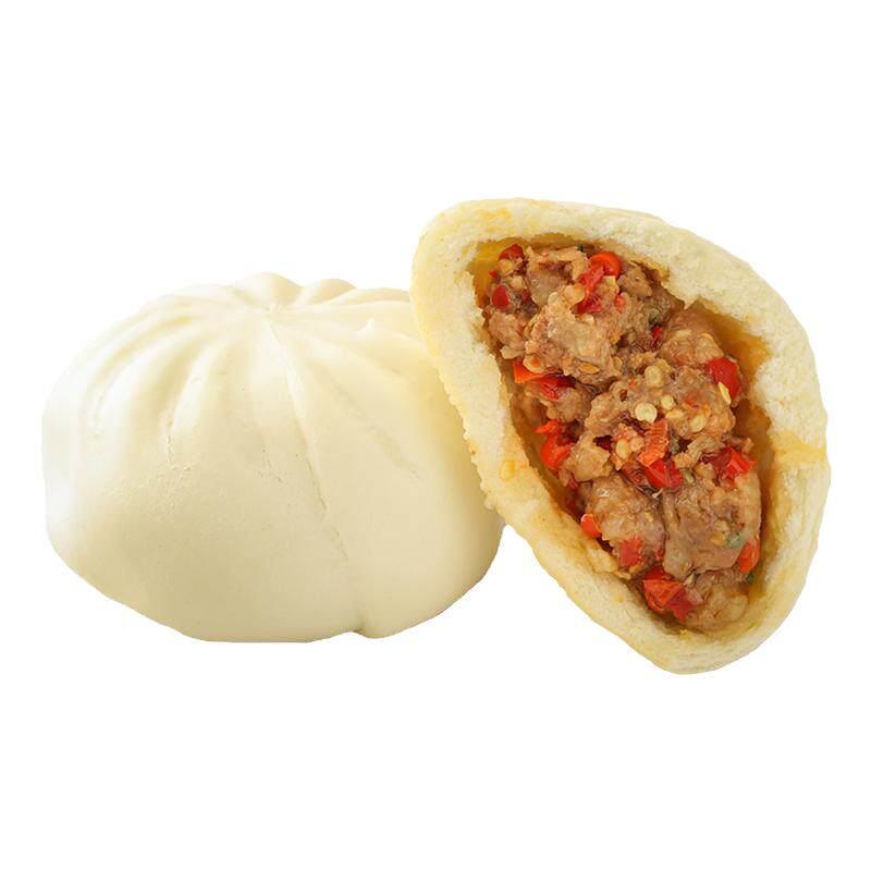 百年德园非遗老字号风味剁椒肉包银丝卷速冻速食早餐面食早茶包子