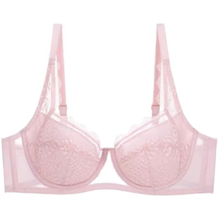 黛安芬本命红内衣蕾丝全罩杯薄款有钢圈舒适文胸19-575I