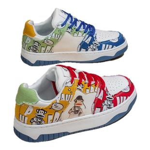 大嘴猴鸳鸯板鞋男2025新款潮牌高级感小众运动鞋厚底休闲面包鞋子