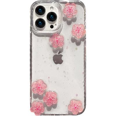 【可爱樱花】亮片立体新款手机壳