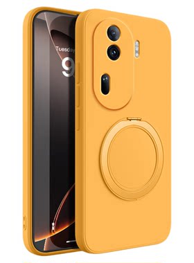 适用oppoReno11手机壳Reno11Pro新款oppo5G硅胶套支点壳带支架全包防摔PJH110男PJJ女0pp0pporeno115G系列op