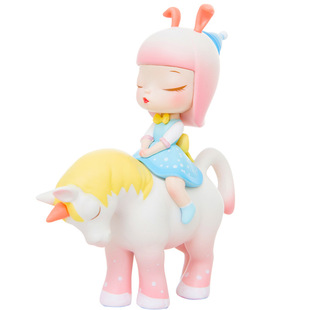 白夜童话盲盒摆件玩具手办神奇的天气樱花隐藏款暖熊猫将军独角兽