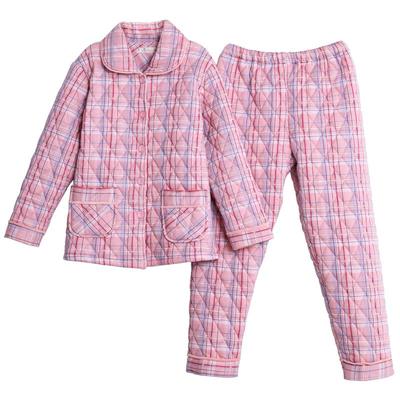 睡裤女秋冬加厚纯棉夹棉保暖长裤