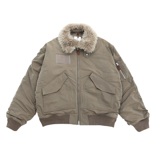 TBALLER 2025新款空军夹克棉服外套cwu45p座山雕可拆卸毛领bomber