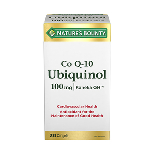 Nature's Bounty Ubiquinol 还原型辅酶软胶囊 中老年 100mg 30粒