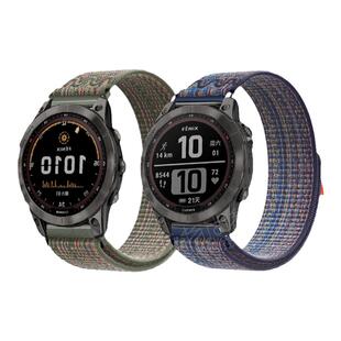 玩物尚智适用Garmin佳明手表Forerunner255/245/235尼龙织绣表带Venu2新款SQ/SQ2腕带Fenix6/945/955/5xplus