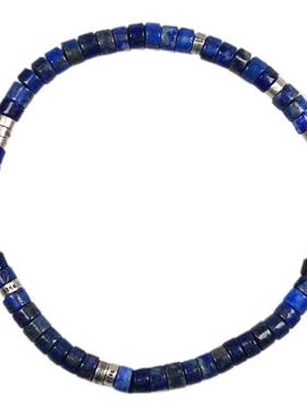 pohier/宝喜儿青金石纯银手链