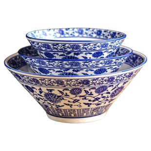 面条碗高颜值中式饭碗拉面碗大碗家用吃面漂亮餐具汤面碗斗笠面碗