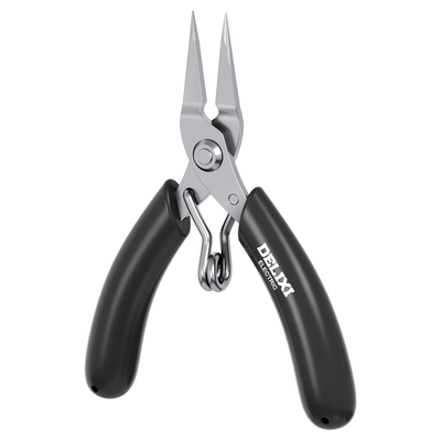 德力西电气圆嘴钳尖嘴钳手工专用