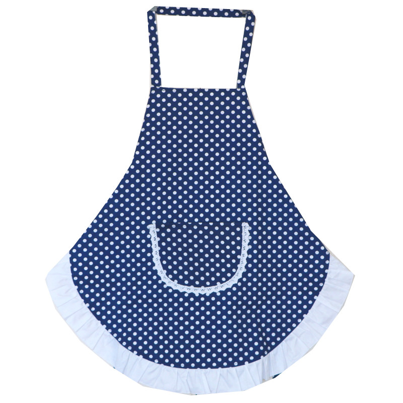 围裙奇蓓儿纯棉家用韩版是花边