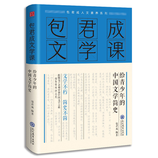 正版现货包君成文学课 给青少年的中国文学简史 小学初中作文素材包君成文学素养素养图书三件套四件套纸上的作文直播课录播课文语