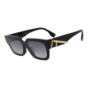 【自营】FENDI/芬迪女款宽腿日常百搭墨镜大LOGO太阳镜40099F运动