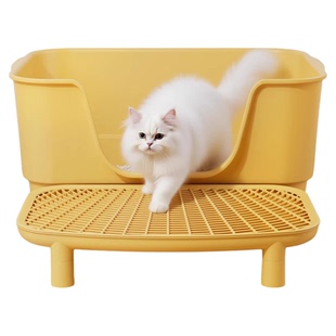 猫砂盆超大号防外溅半封闭开放式猫厕所防臭特大号猫沙盆猫咪用品