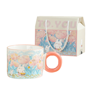 TO.U可爱陶瓷马克杯高颜值水杯设计感咖啡杯小众杯子伴手礼礼盒装