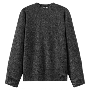 商场同款|森马羊毛衫男冬季纯色内搭2025新款情侣针织衫圆领毛衣