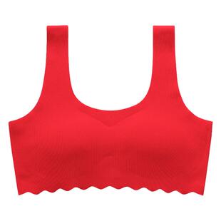 红色儿童本命年内衣套装学生初中女童背心发育期少女12岁大童女孩