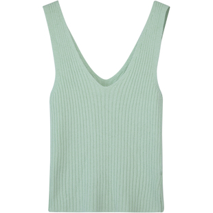 LINC金羽杰吊带女甜酷设计感V领针织吊带背心女内搭可外穿SW628