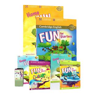 新版剑桥少儿英语YLE一级官方考试教材 Fun for Starters Movers Flyers 剑桥YLE一二三级考级教材儿童听说读写英语教材Cambridge